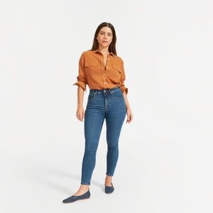 Everlane curvy authentic stretch high rise skinny